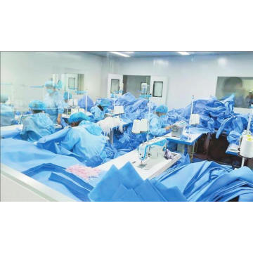 Waterproof/Plastic CPE/Poly/PE/Scrub/Operation/PP/SMS Nonwoven Disposable Protective Isolation Surgical Gown for Doctor/Surgeon/Patient/Visitor/Hospital Best